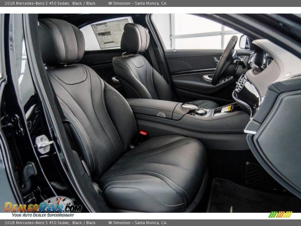 Black Interior - 2018 Mercedes-Benz S 450 Sedan Photo #2