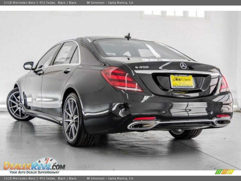 2018 Mercedes-Benz S 450 Sedan Black / Black Photo #3