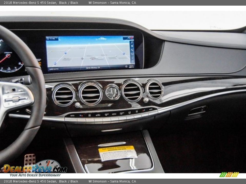 Dashboard of 2018 Mercedes-Benz S 450 Sedan Photo #5