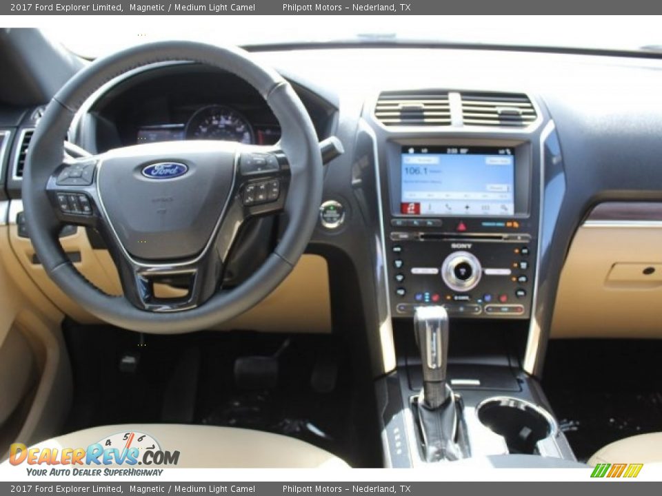 2017 Ford Explorer Limited Magnetic / Medium Light Camel Photo #25