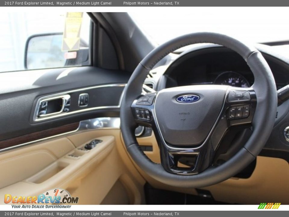 2017 Ford Explorer Limited Magnetic / Medium Light Camel Photo #26