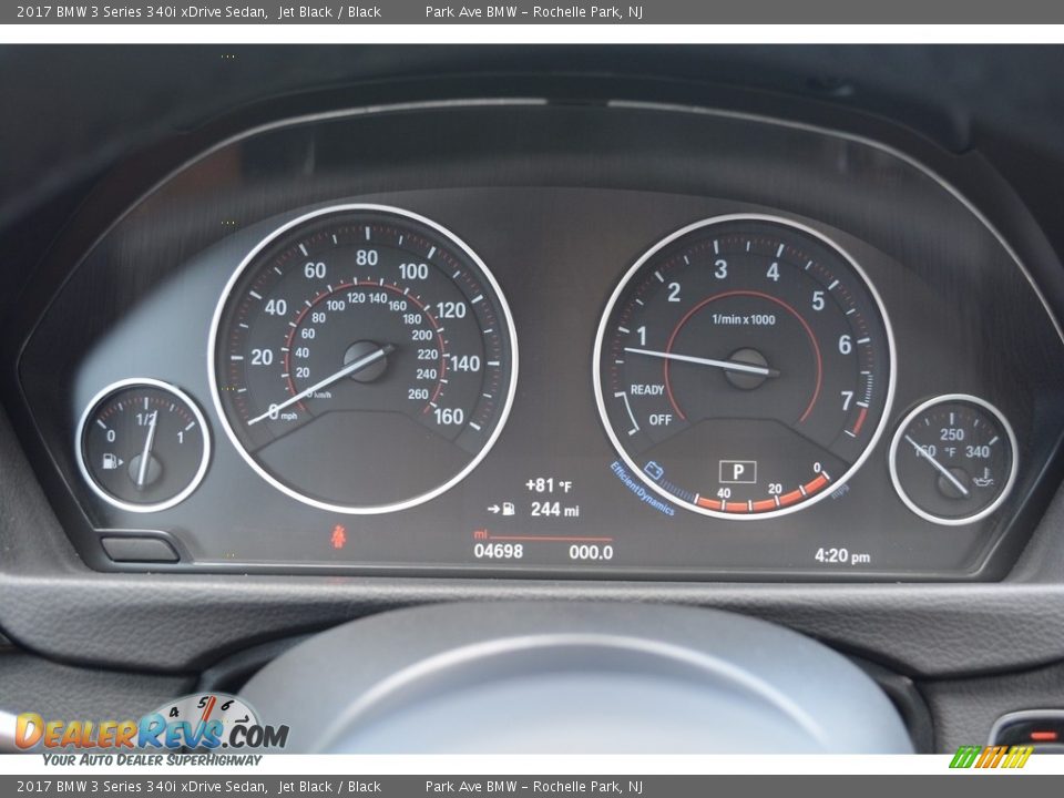 2017 BMW 3 Series 340i xDrive Sedan Jet Black / Black Photo #21