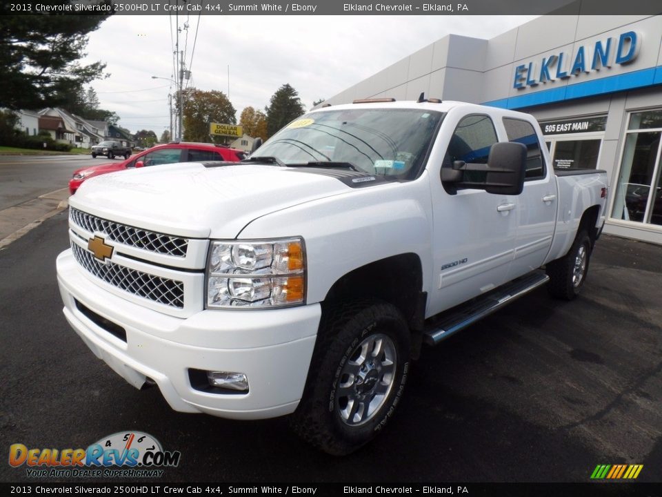 2013 Chevrolet Silverado 2500HD LT Crew Cab 4x4 Summit White / Ebony Photo #2