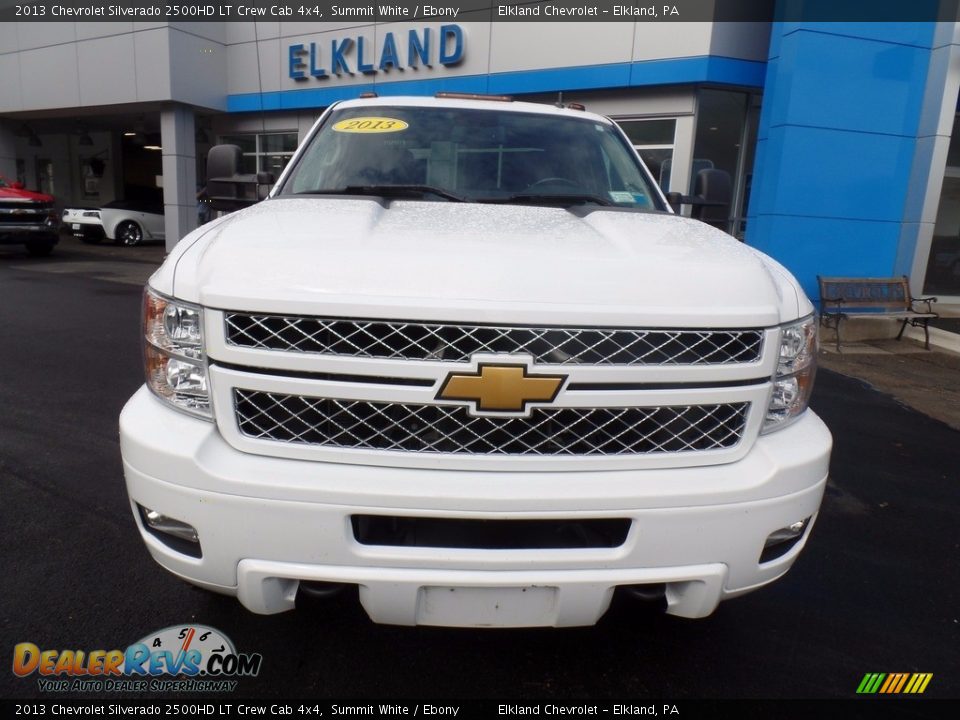 2013 Chevrolet Silverado 2500HD LT Crew Cab 4x4 Summit White / Ebony Photo #3