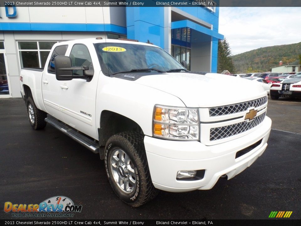 2013 Chevrolet Silverado 2500HD LT Crew Cab 4x4 Summit White / Ebony Photo #4