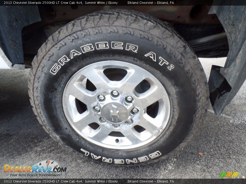 2013 Chevrolet Silverado 2500HD LT Crew Cab 4x4 Summit White / Ebony Photo #9