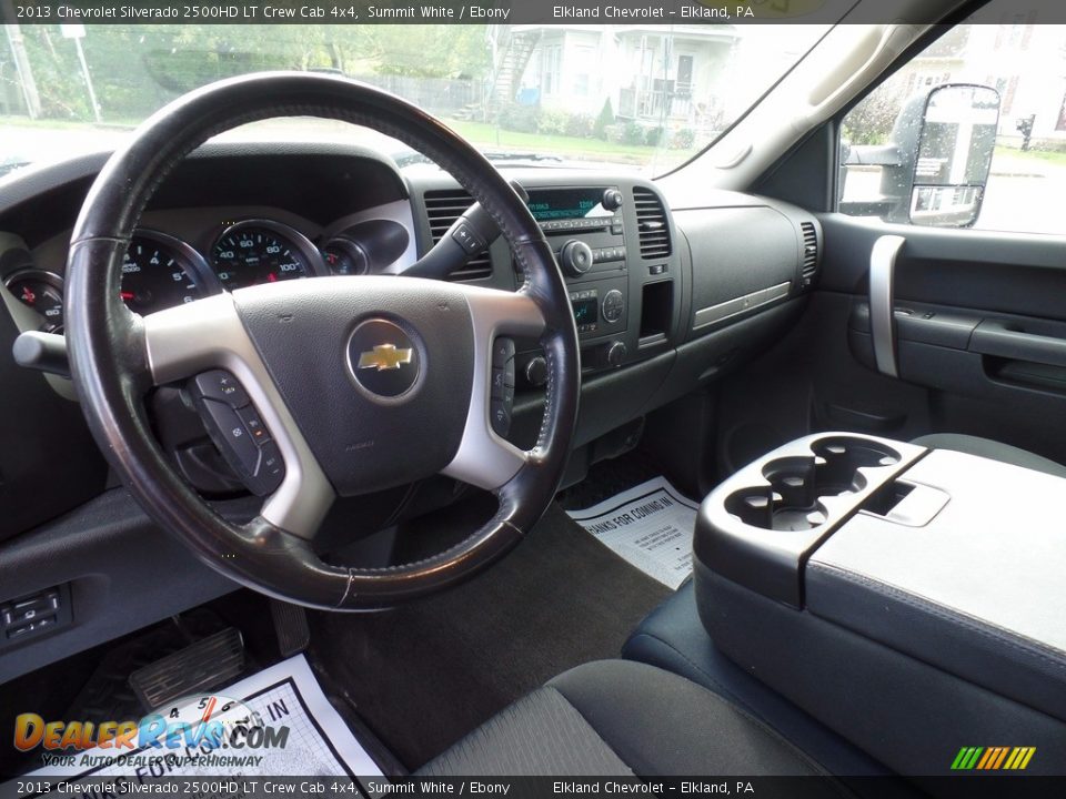 2013 Chevrolet Silverado 2500HD LT Crew Cab 4x4 Summit White / Ebony Photo #19