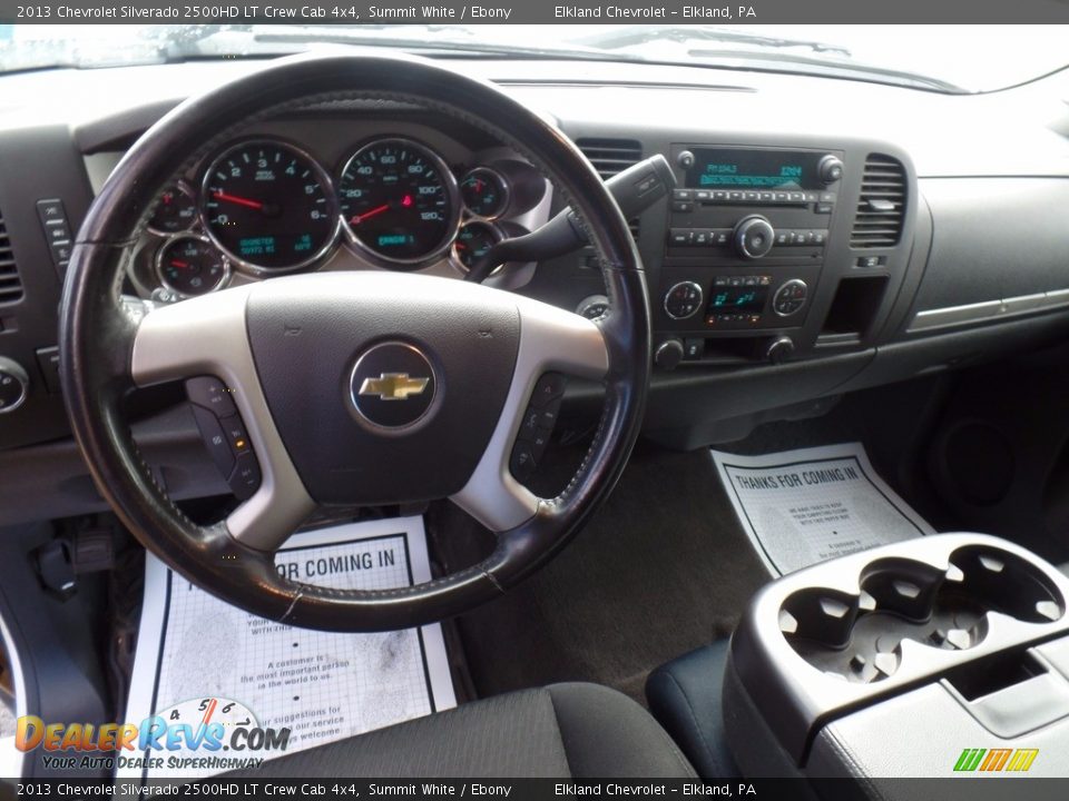 2013 Chevrolet Silverado 2500HD LT Crew Cab 4x4 Summit White / Ebony Photo #20