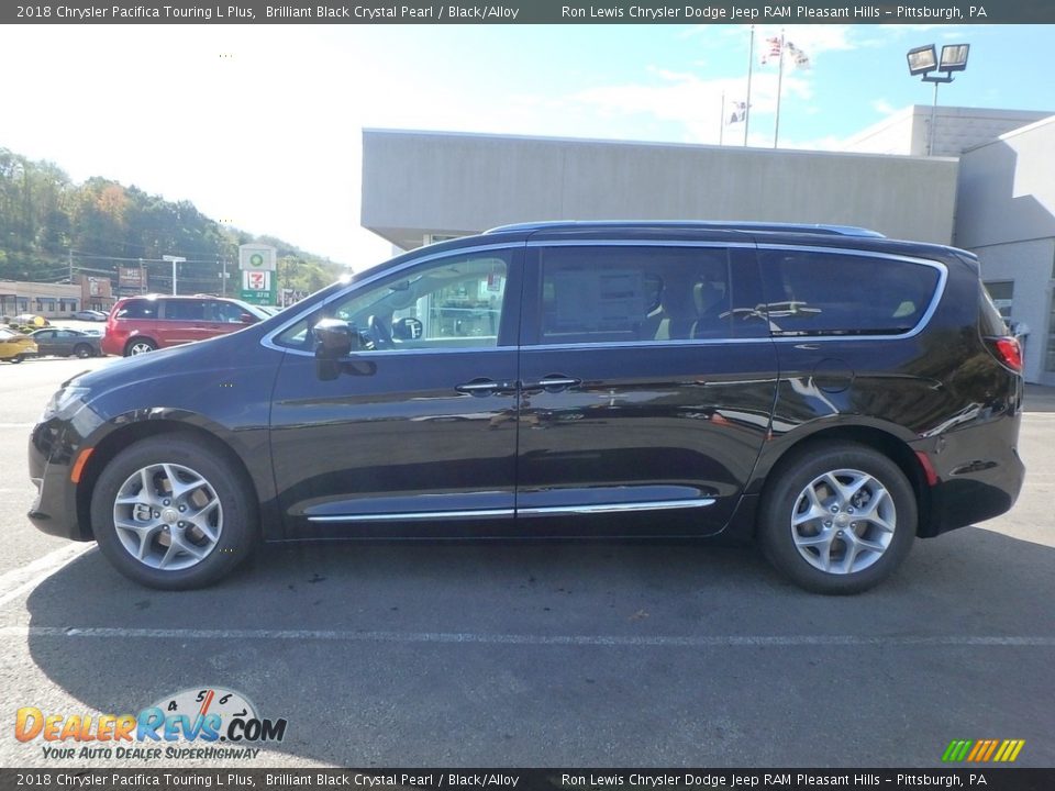 2018 Chrysler Pacifica Touring L Plus Brilliant Black Crystal Pearl / Black/Alloy Photo #2