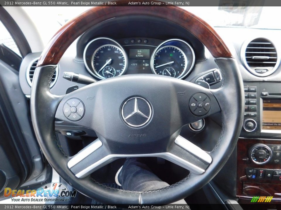 2012 Mercedes-Benz GL 550 4Matic Pearl Beige Metallic / Black Photo #15
