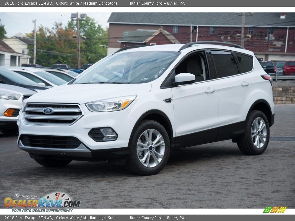 2018 Ford Escape SE 4WD Oxford White / Medium Light Stone Photo #1