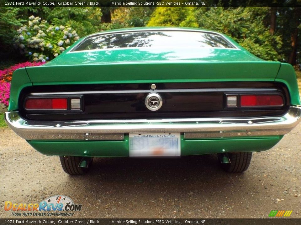 1971 Ford Maverick Coupe Grabber Green / Black Photo #5