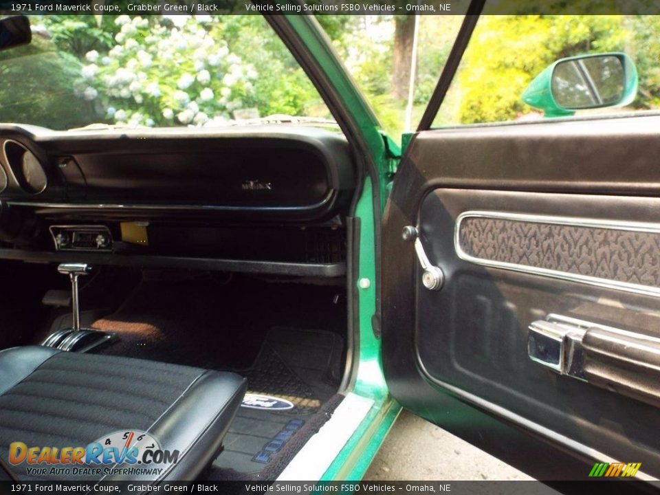 1971 Ford Maverick Coupe Grabber Green / Black Photo #10