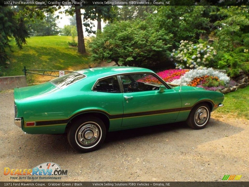 Grabber Green 1971 Ford Maverick Coupe Photo #22