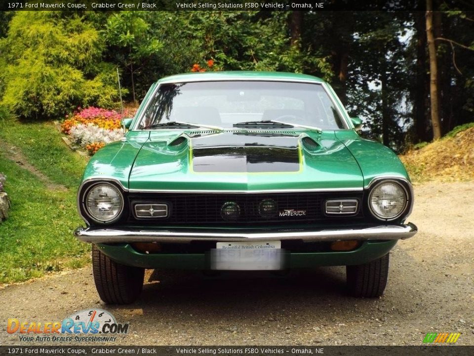 1971 Ford Maverick Coupe Grabber Green / Black Photo #23