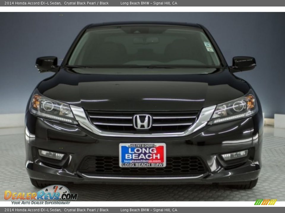 2014 Honda Accord EX-L Sedan Crystal Black Pearl / Black Photo #2