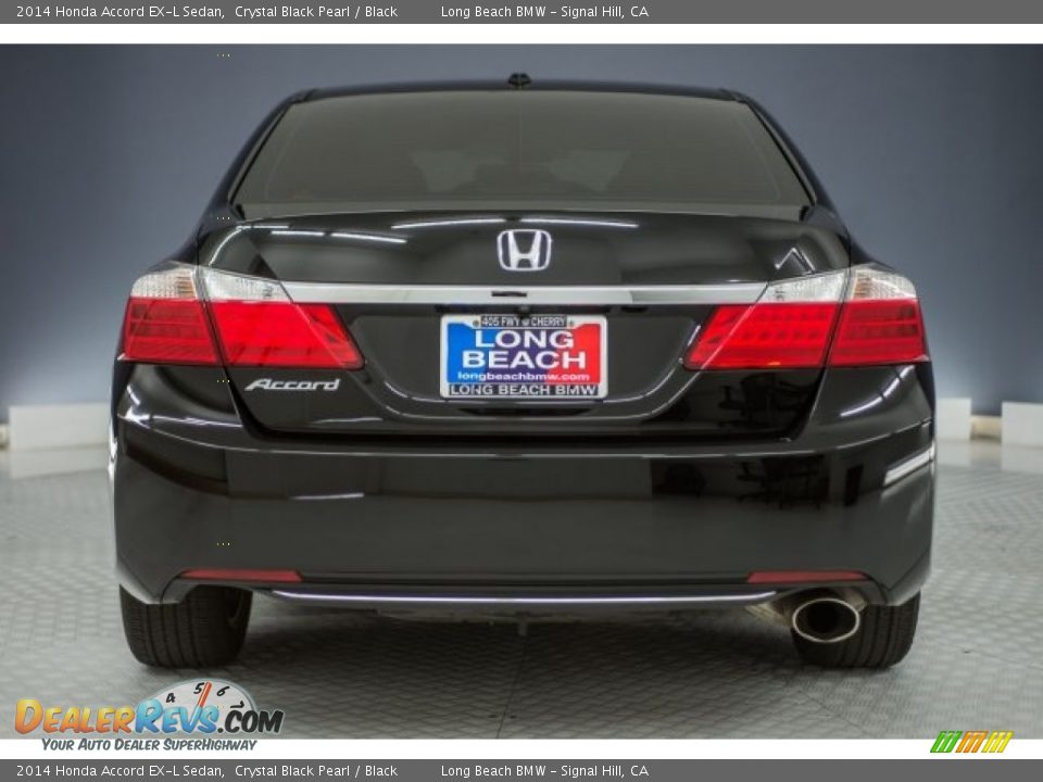 2014 Honda Accord EX-L Sedan Crystal Black Pearl / Black Photo #3