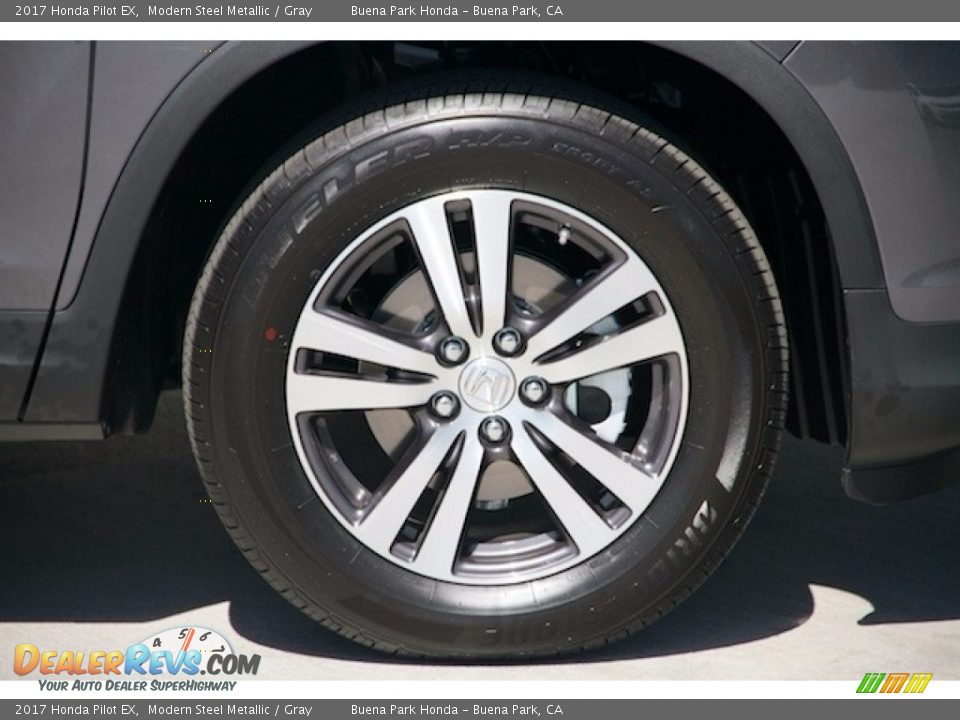 2017 Honda Pilot EX Modern Steel Metallic / Gray Photo #5