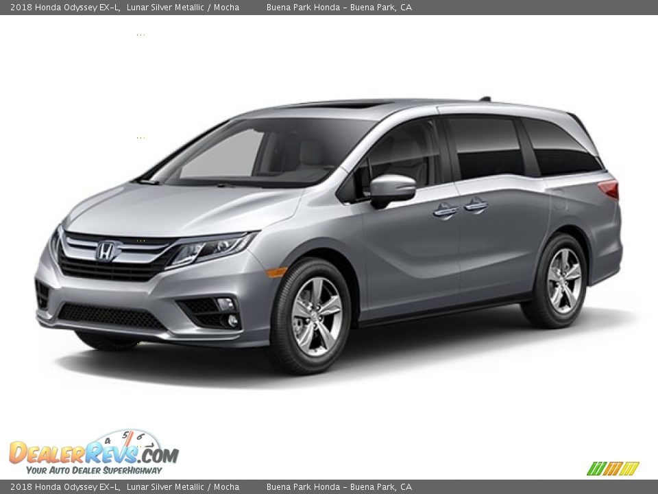 2018 Honda Odyssey EX-L Lunar Silver Metallic / Mocha Photo #20