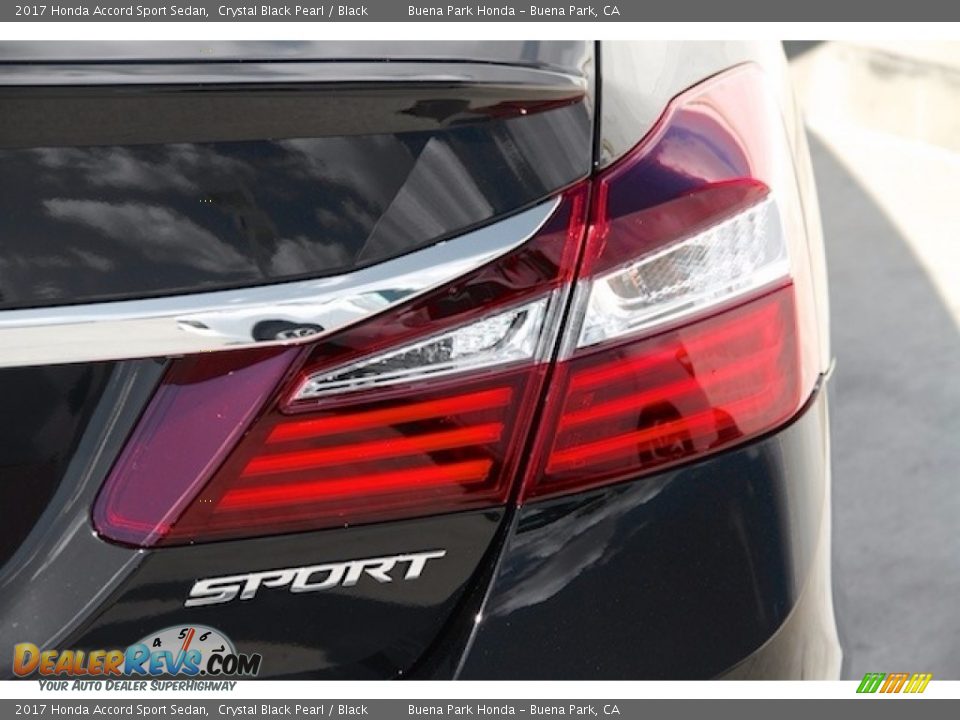 2017 Honda Accord Sport Sedan Crystal Black Pearl / Black Photo #4