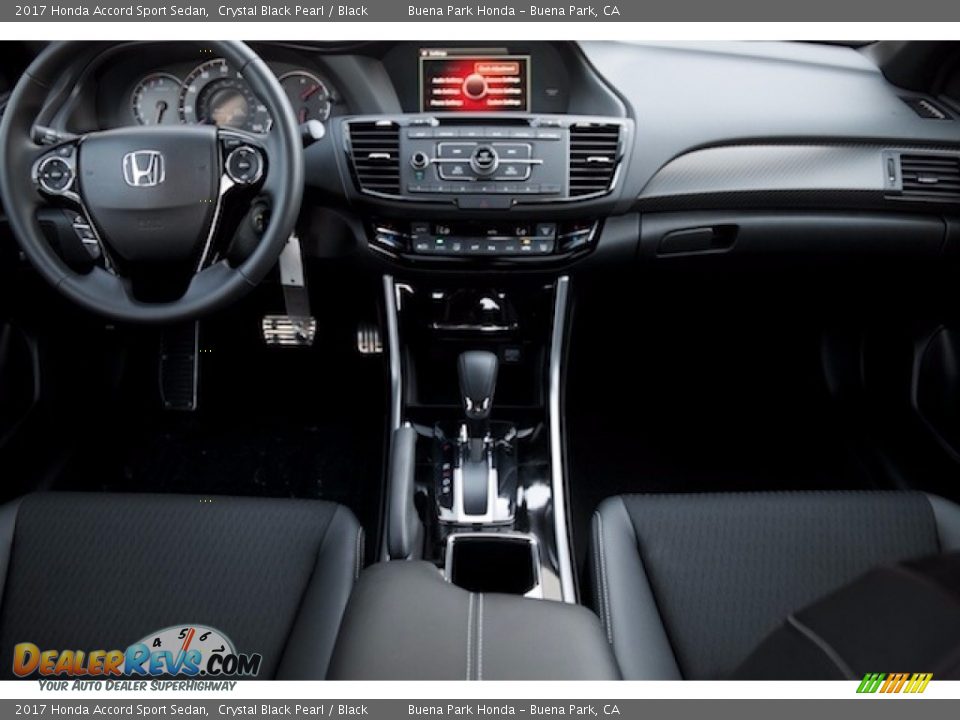 2017 Honda Accord Sport Sedan Crystal Black Pearl / Black Photo #12