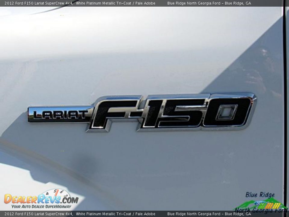 2012 Ford F150 Lariat SuperCrew 4x4 White Platinum Metallic Tri-Coat / Pale Adobe Photo #33