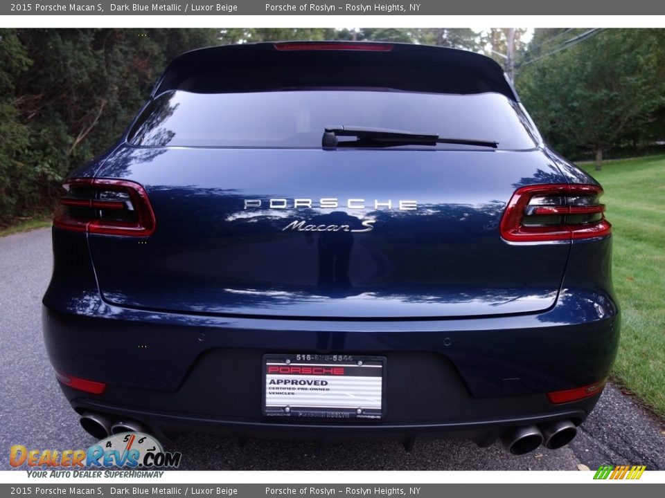 2015 Porsche Macan S Dark Blue Metallic / Luxor Beige Photo #5