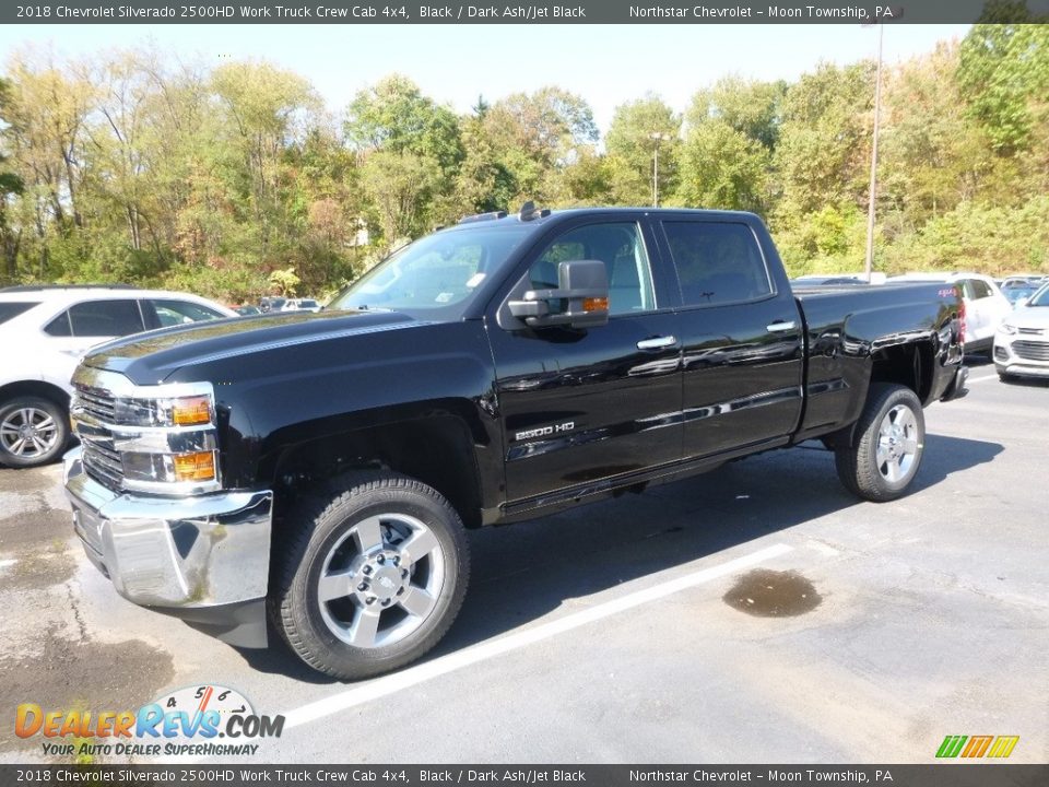 2018 Chevrolet Silverado 2500HD Work Truck Crew Cab 4x4 Black / Dark Ash/Jet Black Photo #1