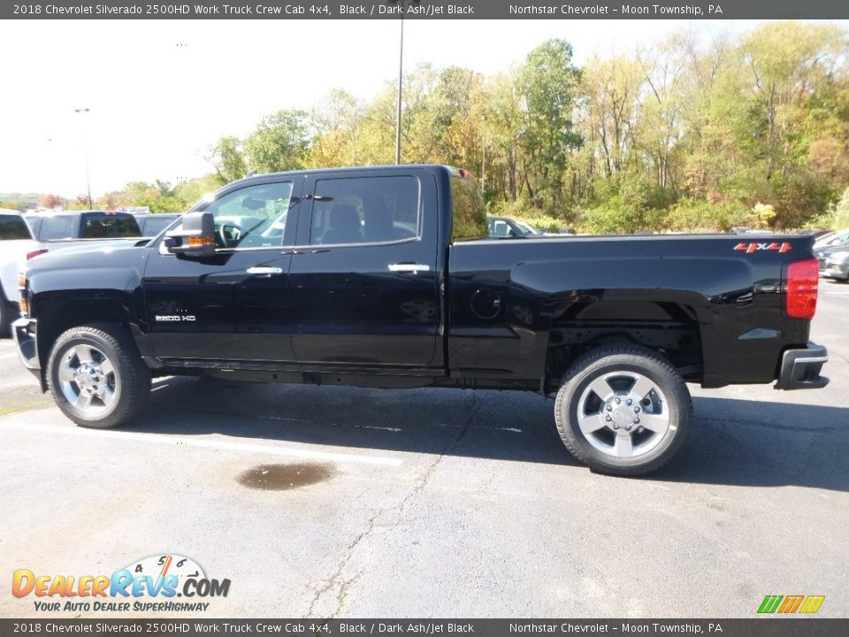 2018 Chevrolet Silverado 2500HD Work Truck Crew Cab 4x4 Black / Dark Ash/Jet Black Photo #2