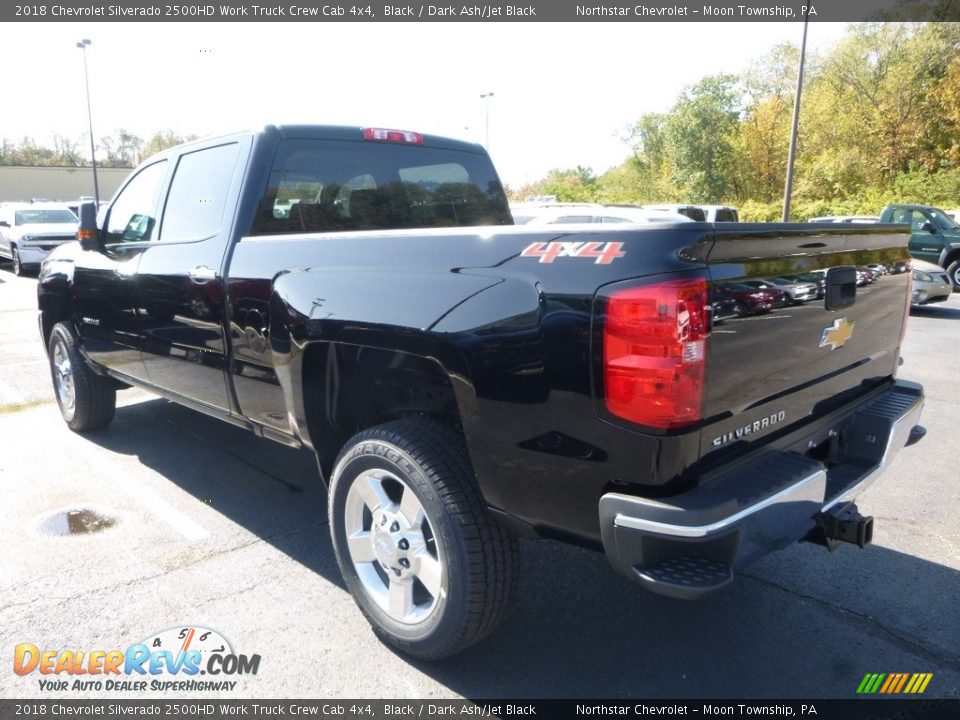2018 Chevrolet Silverado 2500HD Work Truck Crew Cab 4x4 Black / Dark Ash/Jet Black Photo #3