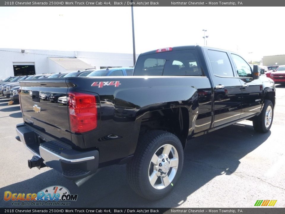 2018 Chevrolet Silverado 2500HD Work Truck Crew Cab 4x4 Black / Dark Ash/Jet Black Photo #5
