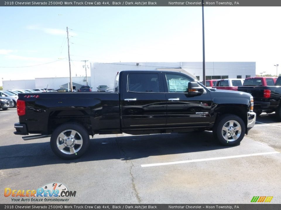2018 Chevrolet Silverado 2500HD Work Truck Crew Cab 4x4 Black / Dark Ash/Jet Black Photo #6