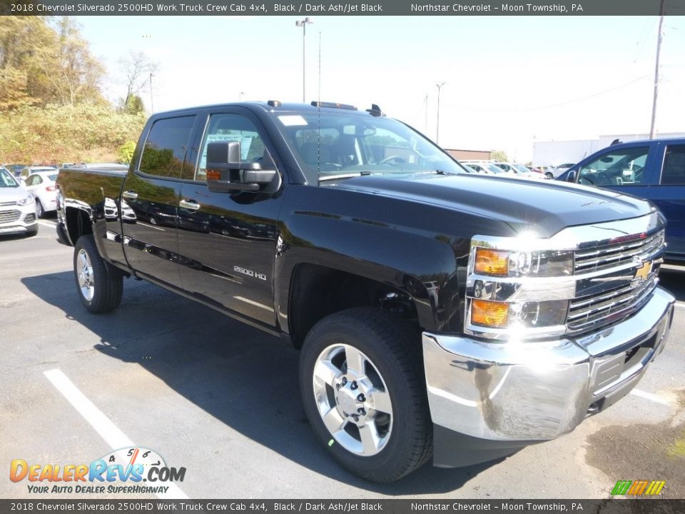 2018 Chevrolet Silverado 2500HD Work Truck Crew Cab 4x4 Black / Dark Ash/Jet Black Photo #7