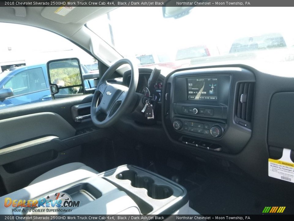 2018 Chevrolet Silverado 2500HD Work Truck Crew Cab 4x4 Black / Dark Ash/Jet Black Photo #11
