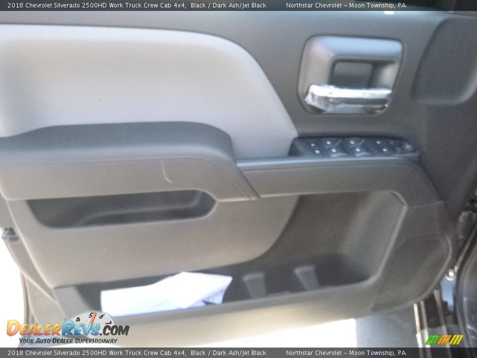 2018 Chevrolet Silverado 2500HD Work Truck Crew Cab 4x4 Black / Dark Ash/Jet Black Photo #15