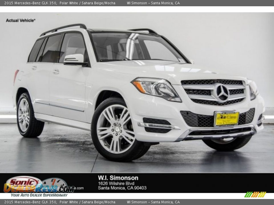 2015 Mercedes-Benz GLK 350 Polar White / Sahara Beige/Mocha Photo #1