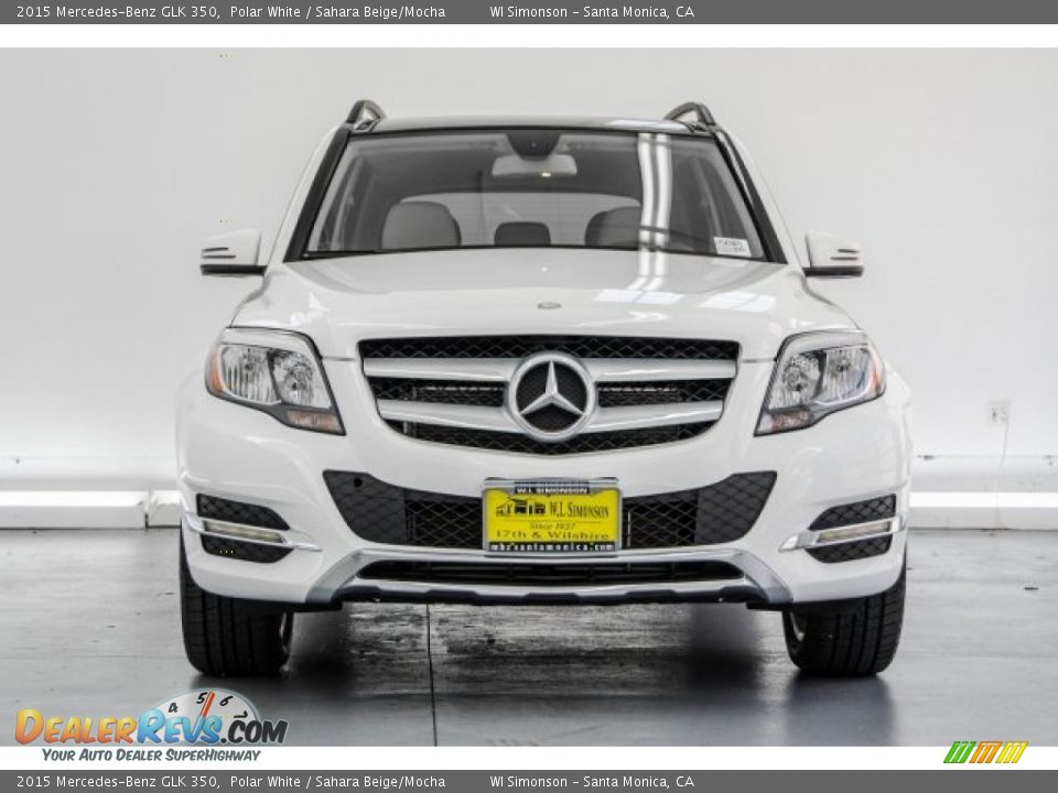 2015 Mercedes-Benz GLK 350 Polar White / Sahara Beige/Mocha Photo #2