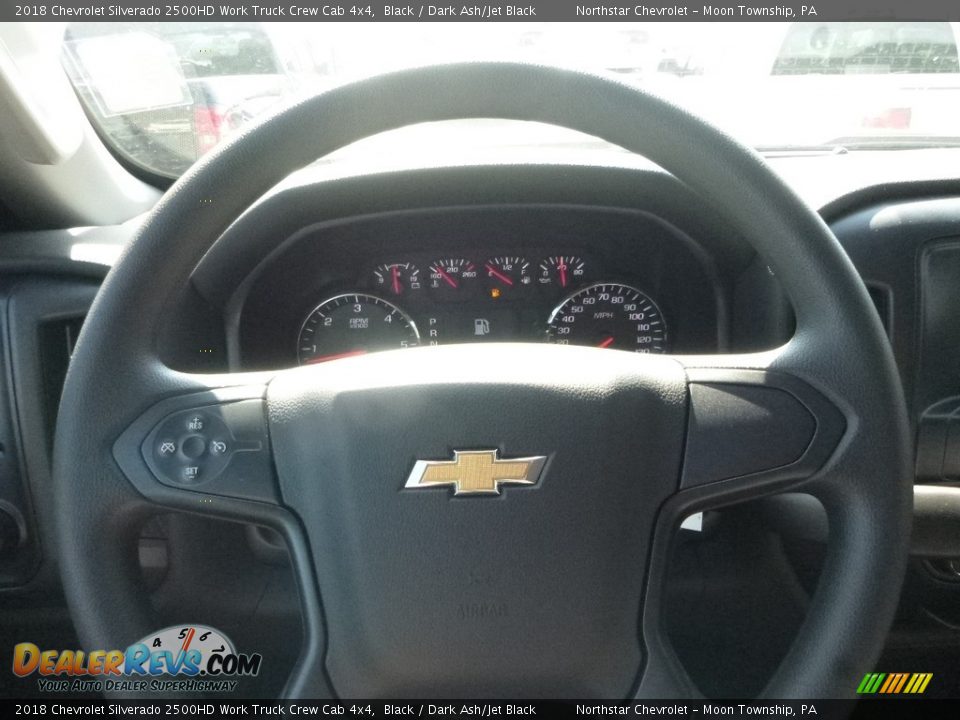 2018 Chevrolet Silverado 2500HD Work Truck Crew Cab 4x4 Black / Dark Ash/Jet Black Photo #20