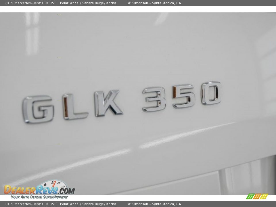 2015 Mercedes-Benz GLK 350 Polar White / Sahara Beige/Mocha Photo #7