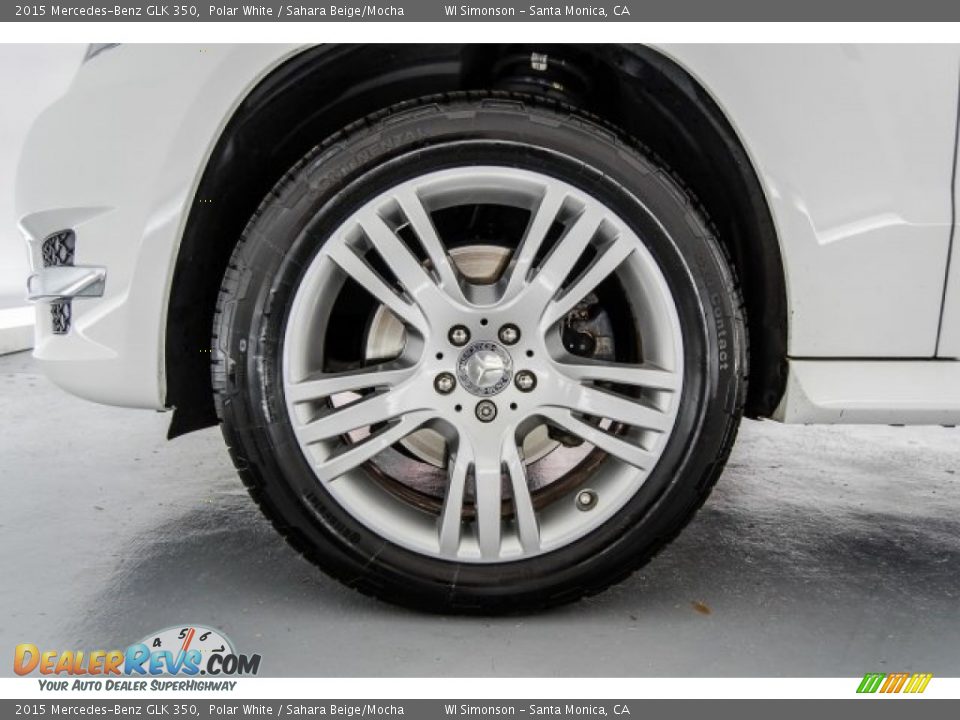2015 Mercedes-Benz GLK 350 Polar White / Sahara Beige/Mocha Photo #8