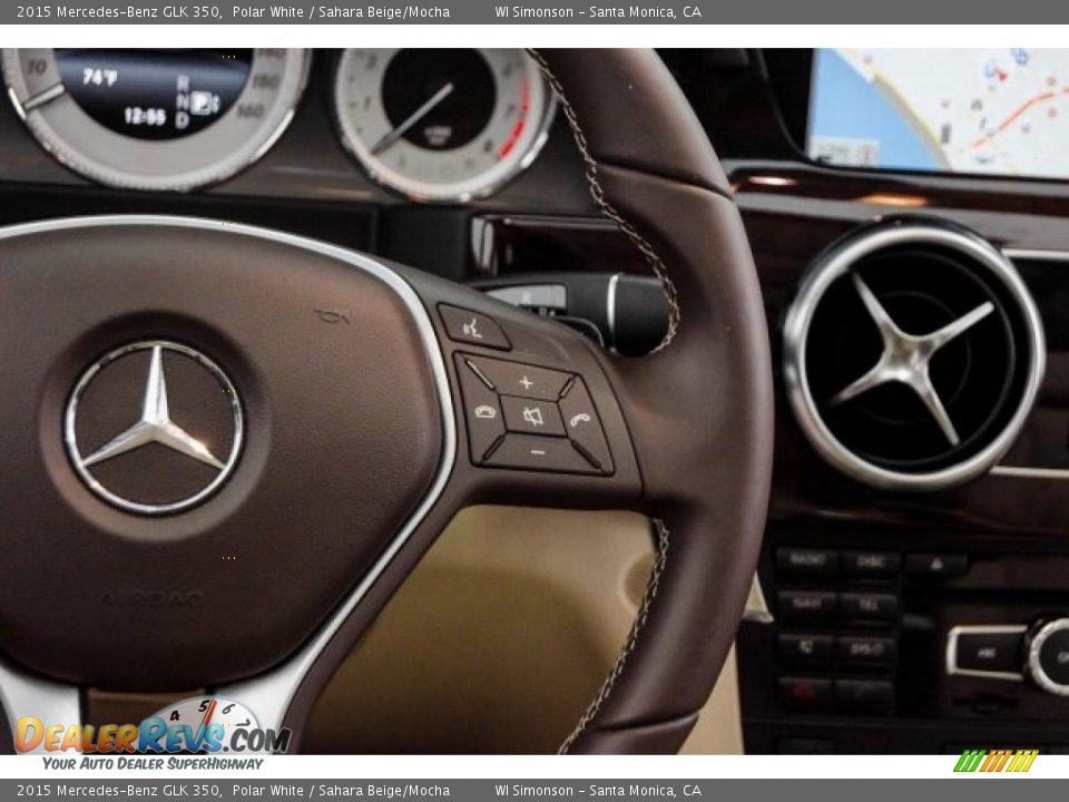 2015 Mercedes-Benz GLK 350 Polar White / Sahara Beige/Mocha Photo #17