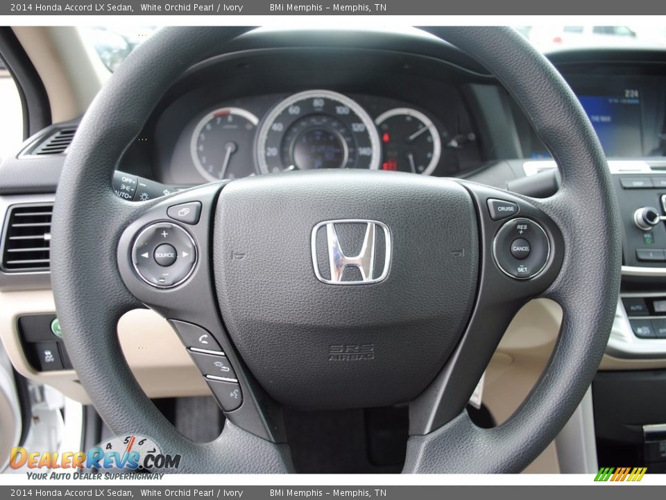2014 Honda Accord LX Sedan White Orchid Pearl / Ivory Photo #13