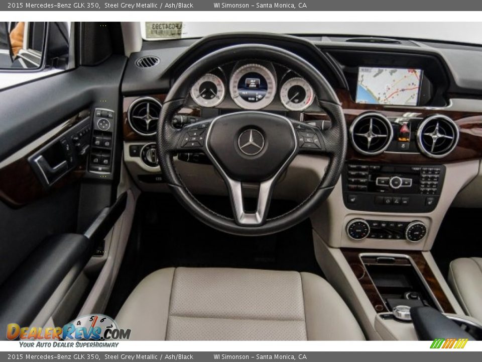 2015 Mercedes-Benz GLK 350 Steel Grey Metallic / Ash/Black Photo #4