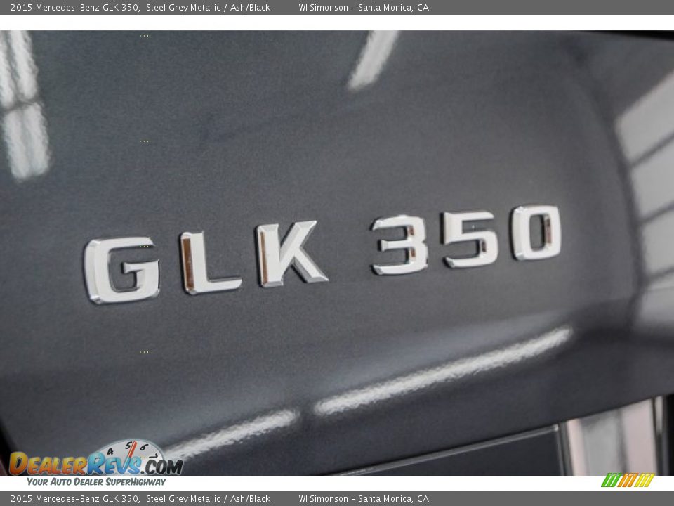2015 Mercedes-Benz GLK 350 Steel Grey Metallic / Ash/Black Photo #7