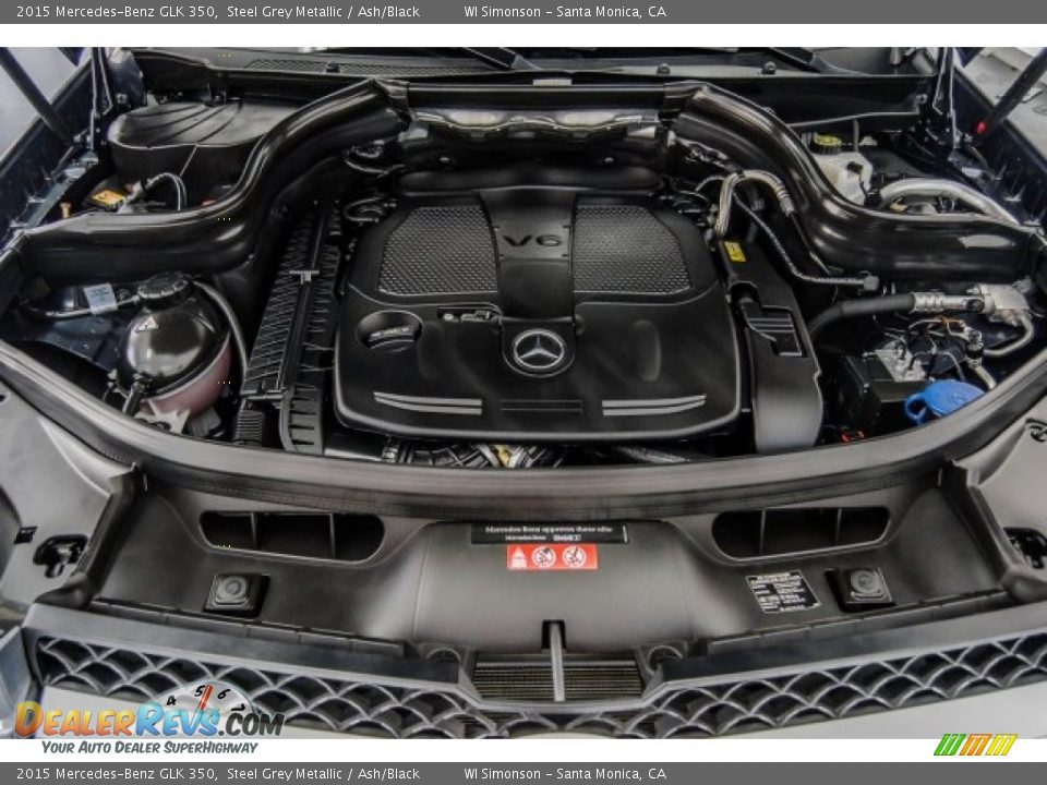 2015 Mercedes-Benz GLK 350 Steel Grey Metallic / Ash/Black Photo #8