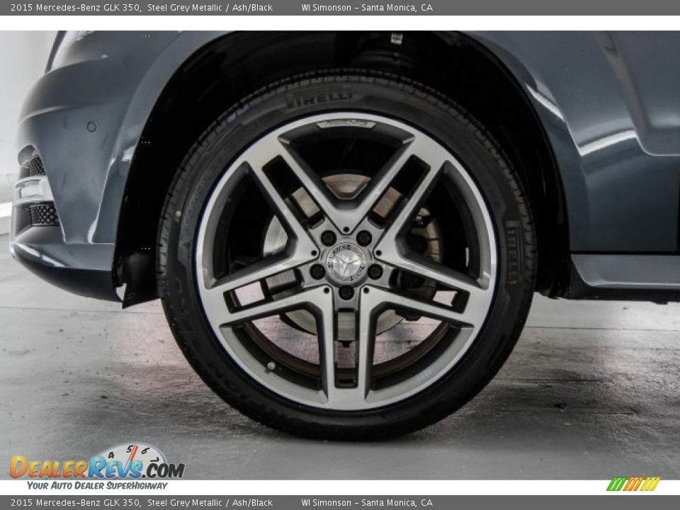 2015 Mercedes-Benz GLK 350 Steel Grey Metallic / Ash/Black Photo #9