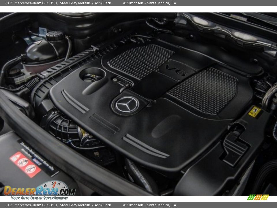 2015 Mercedes-Benz GLK 350 Steel Grey Metallic / Ash/Black Photo #27