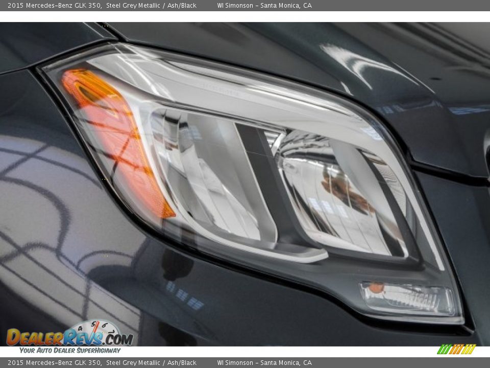 2015 Mercedes-Benz GLK 350 Steel Grey Metallic / Ash/Black Photo #28