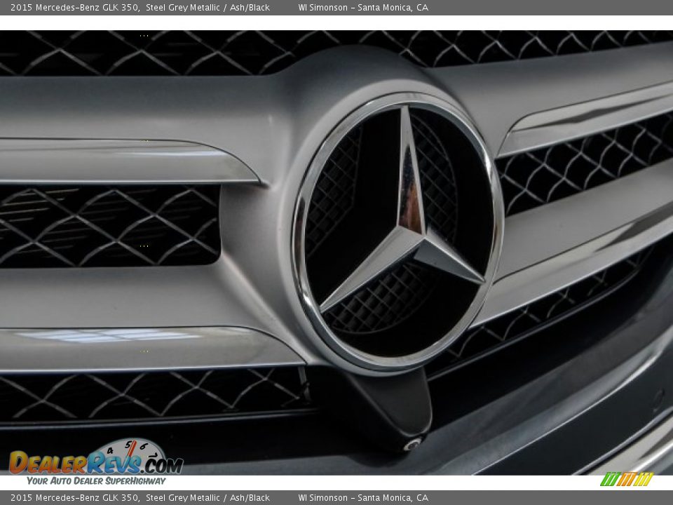 2015 Mercedes-Benz GLK 350 Steel Grey Metallic / Ash/Black Photo #29