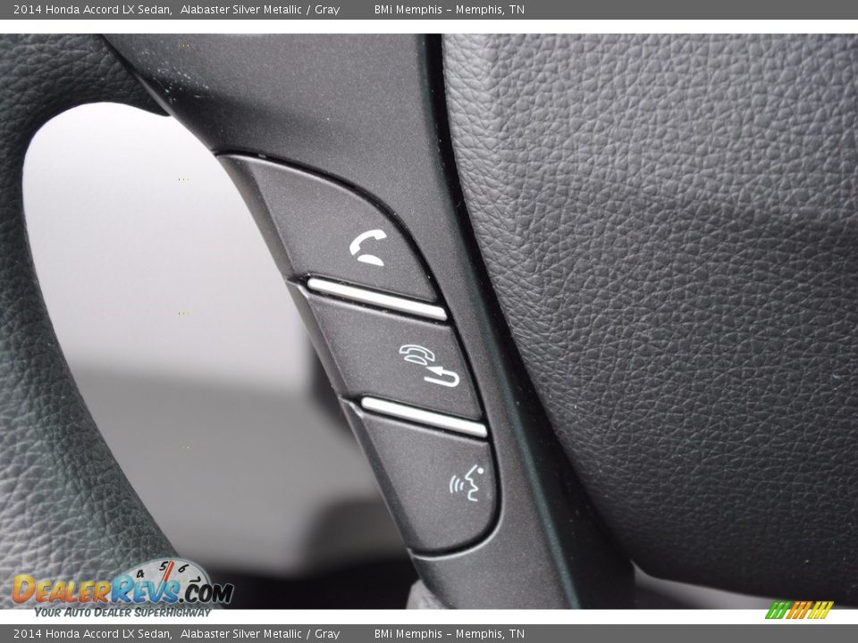 2014 Honda Accord LX Sedan Alabaster Silver Metallic / Gray Photo #15